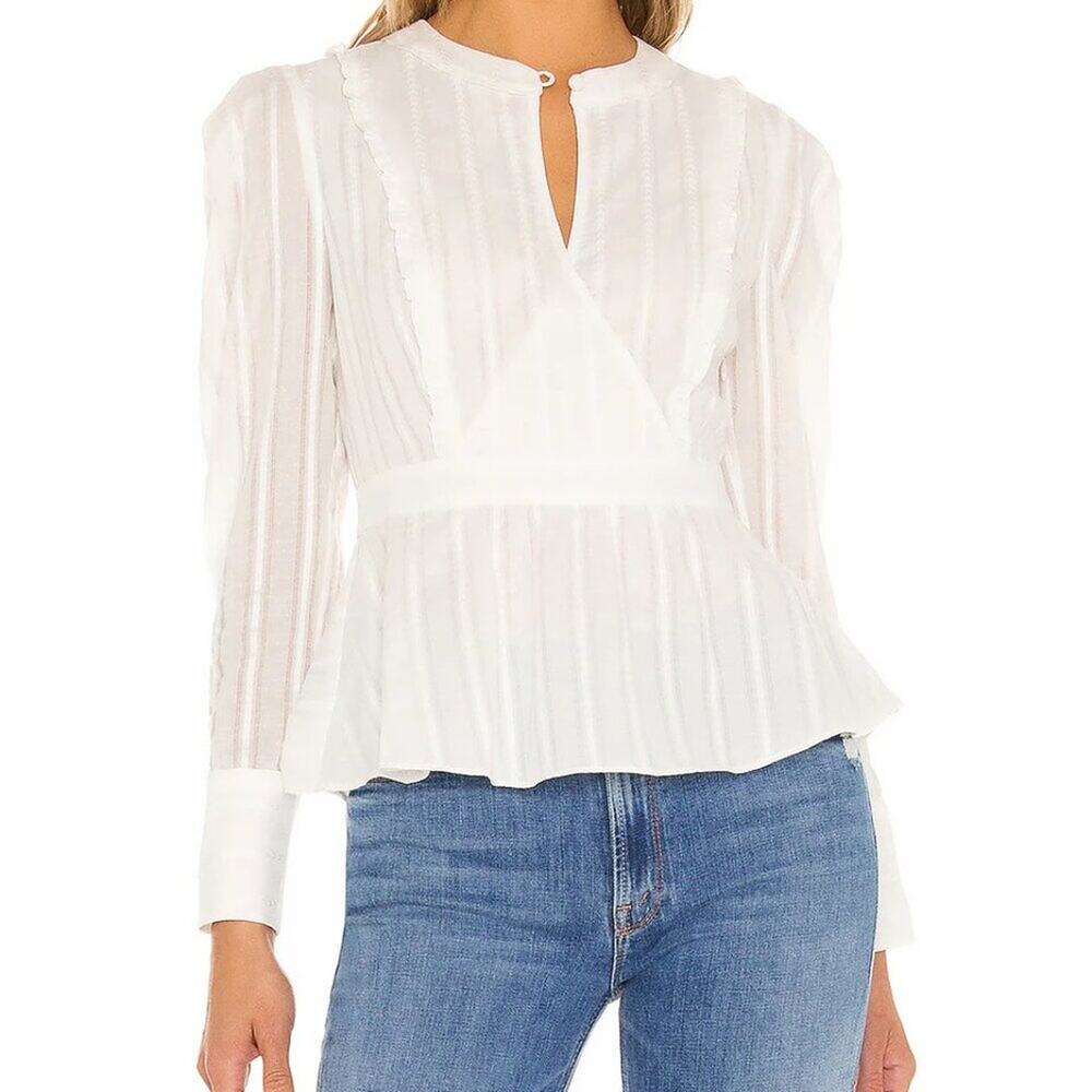 NWT Diane von Furstenburg Erin Top Size 4